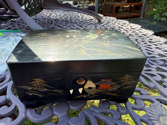 inlaied Jewelry box, needs some TLC