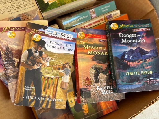 Box full of books see photos for author and titles