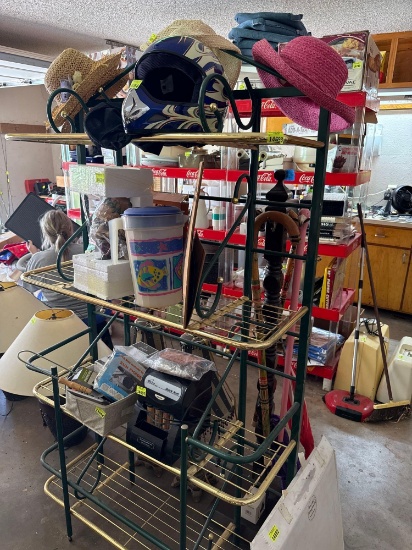 metal rack, items not included