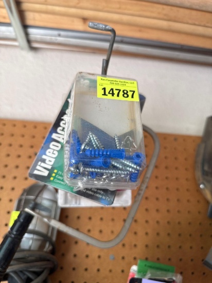 screws and hand saw
