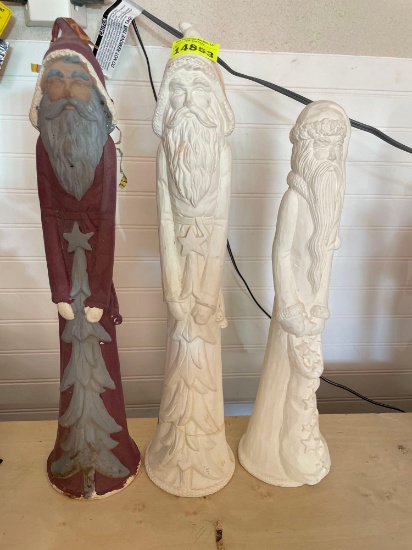 3 Christmas Santa decor
