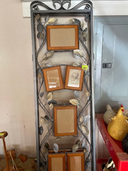 Standing foldable picture frame decor
