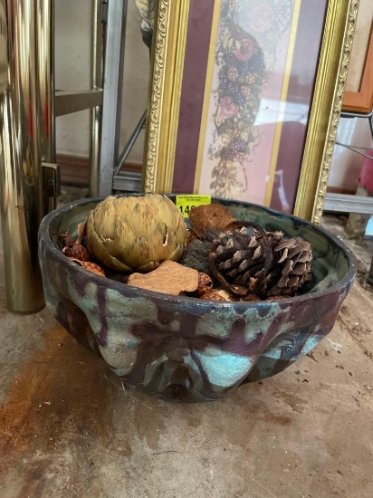 Decor bowl and picture frame