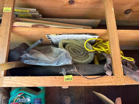 pipes, rope and other supplies