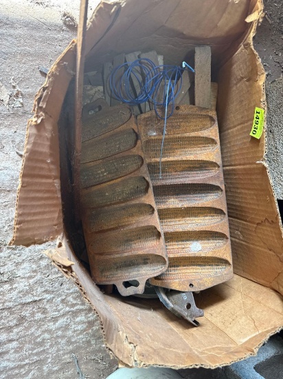 metal containers and wood