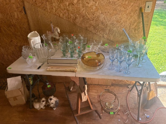 white table only, items not included