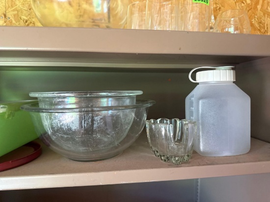 glass bowls and containers