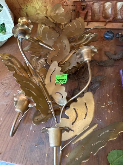 Home decor, butterfly candle holders
