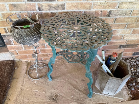 Plant stand, outdoor table and more