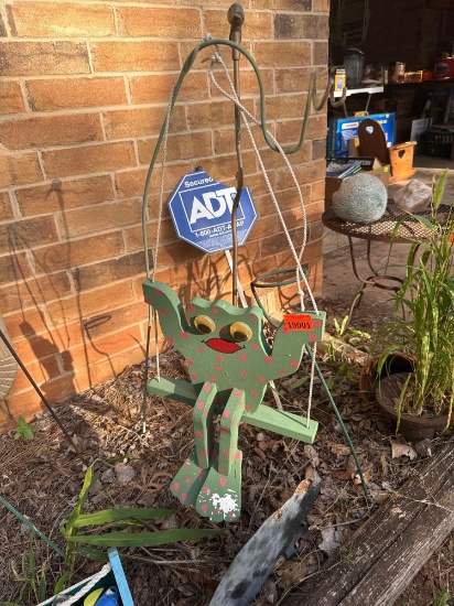 outside decor, flower hangers and kid toys