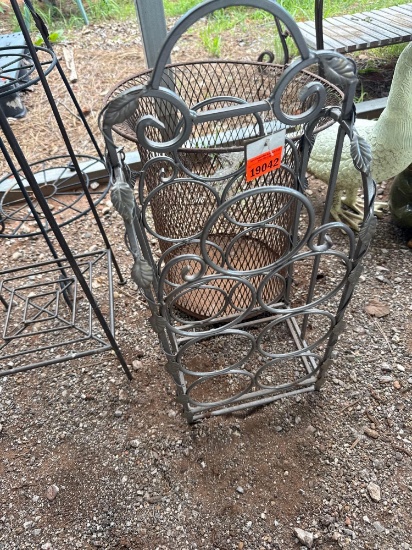 trash can and flower holder