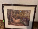 Picture of a forest creek, 18 x 22 inches