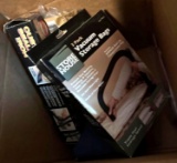 drop cloths, iron, vacuum bags, gel dough