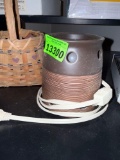 plug in lamp and little basket