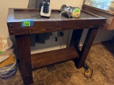 wooden side table only items not included