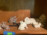 Pig and bunny decor