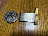 2 Money clips, tie bar