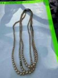 3 Stranded bead necklace