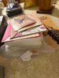 place mats, tissue and cards