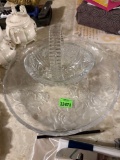glass plate and basket