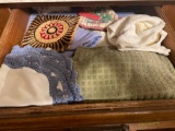 Drawer with hand towels and hot pads