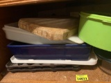 Dishes, cutting board and more