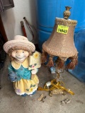 Porch decor, small lamp