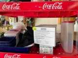 Pan with lid, blue dishes, Samsung refrigerator water filters, food chopper, back brace, storage