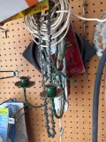 plant supplies, bug repellent, tracks