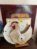 Chicken decor and clock
