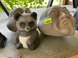 Yard decor on back porch