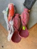 Bird decor on back porch
