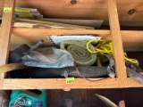 pipes, rope and other supplies