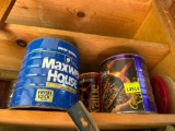 coffee cans with