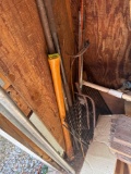 metal, metal pipes and wood