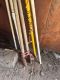 Pipes and gardening tools