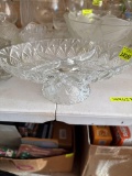 Tray and pedestal divided dish