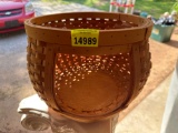 Three wicker baskets