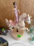 Table top carousel horse