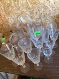 glass cups and pitcher