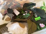 Artificial flowers and greenery