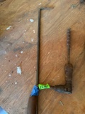 Vintage handrail and fireplace tool