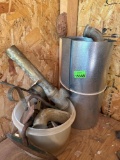 Metal sheathing, metal pipes, scrap iron