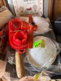 lights, cutter, concrete tool and metal racks