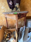 wooden side table only items not included