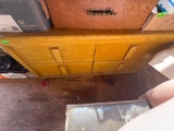 yellow wooden drawer only items not included bring help to move