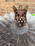 Bird bath, candle holder