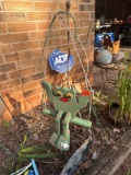 outside decor, flower hangers and kid toys