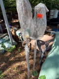2 Outdoor metal Tiki torchs