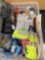 Gloves and paint supplies